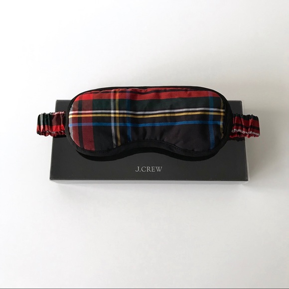 NWT J.Crew Stewart Tartan Sleep Mask - Picture 2 of 15